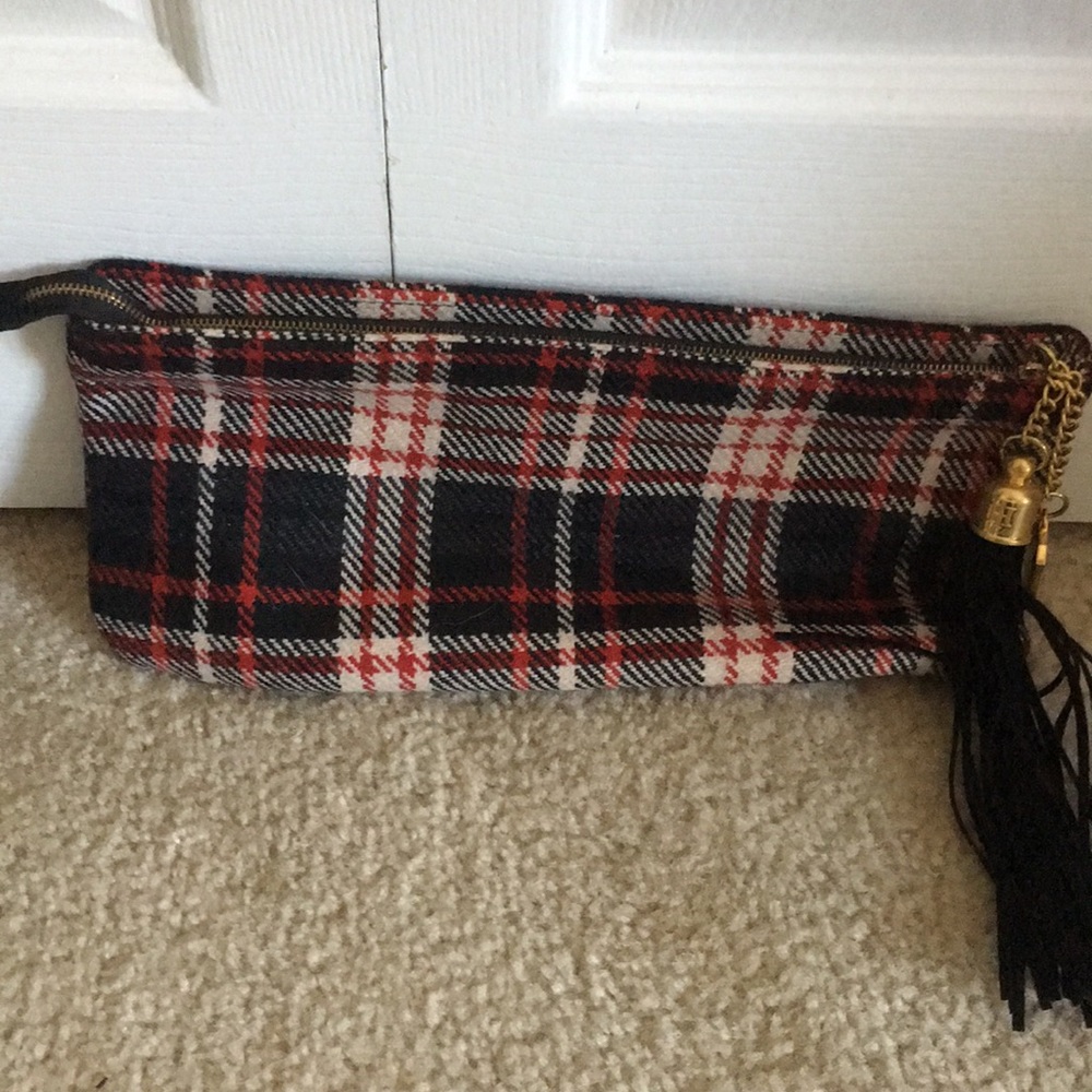 Tommy Hilfiger Plaid Clutch